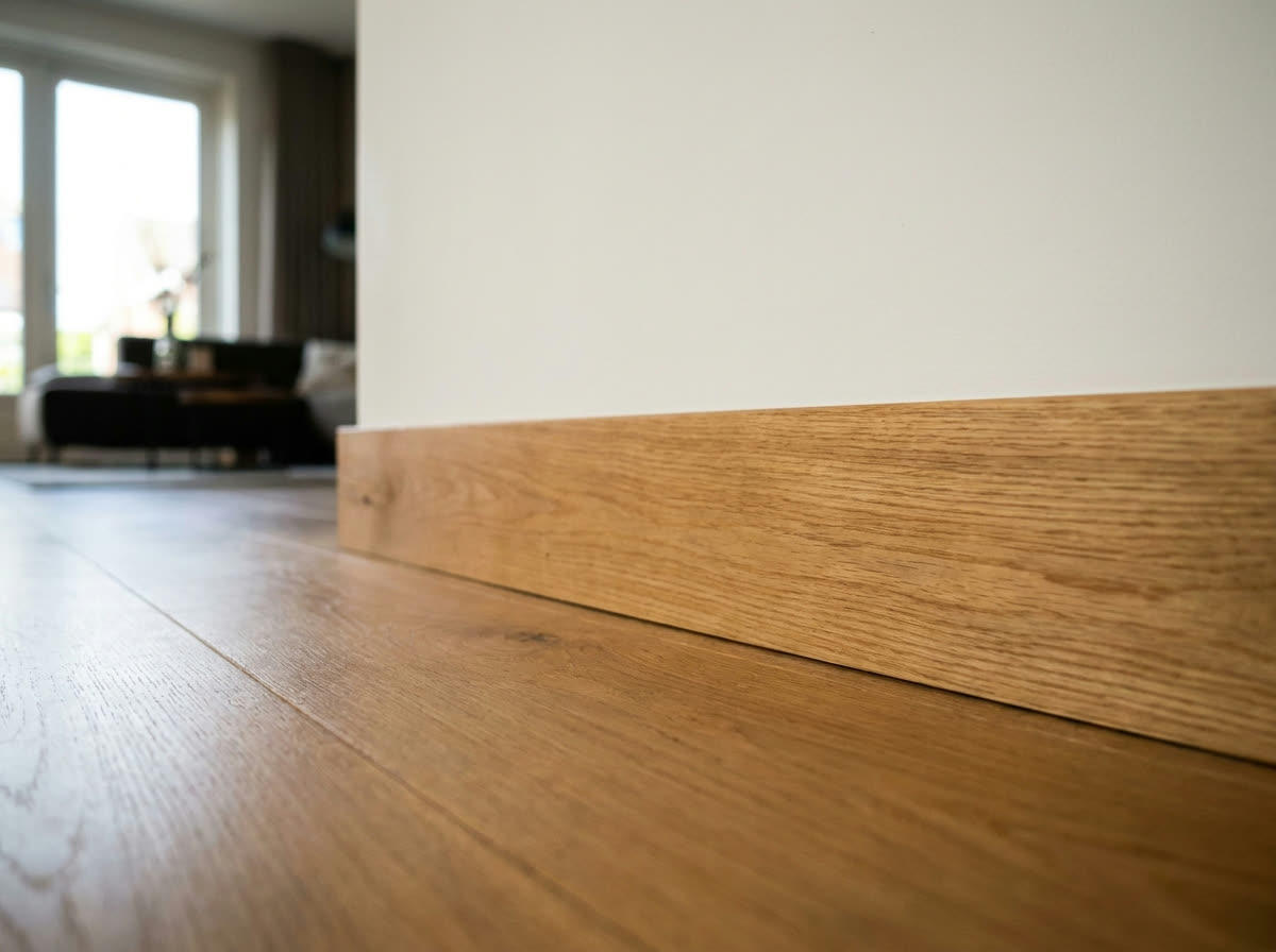 Houten plint — incl. plaatsen